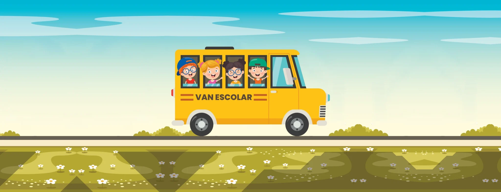 Van escolar - Transporte escolar